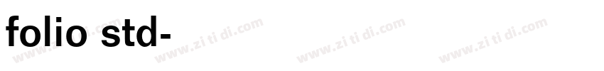 folio std字体转换